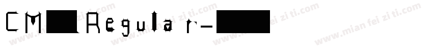 CM全码 Regular字体转换